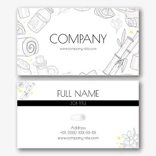 Souvenir shop business card template