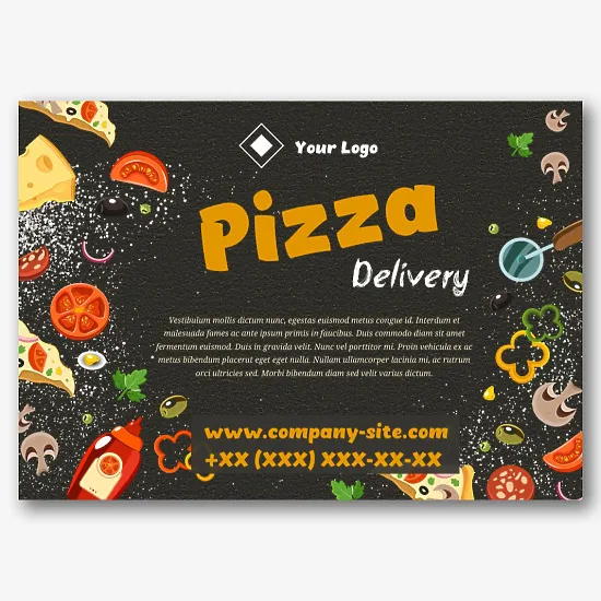 Pizza Delivery Poster Template