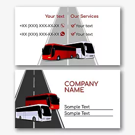 Passenger Transport business card template