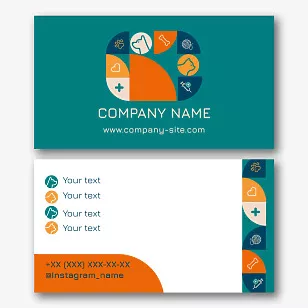 Veterinarian's business card template