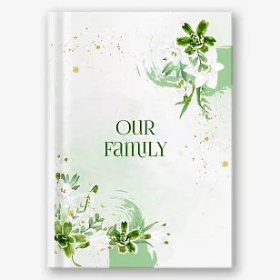 Photo book template for family