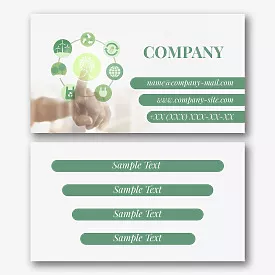 Ecologist's business card template