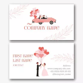 Wedding Organizers' business Card Template
