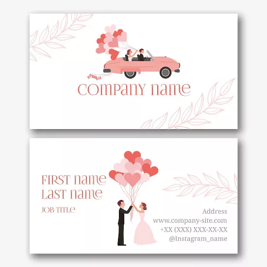 Wedding Organizers' business Card Template