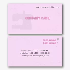 Seamstress business Card Template