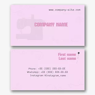 Seamstress business Card Template
