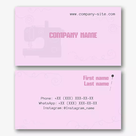 Seamstress business Card Template