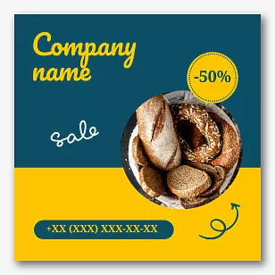Bakery Advertising Banner Template