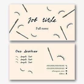 Leshmaker's business card template