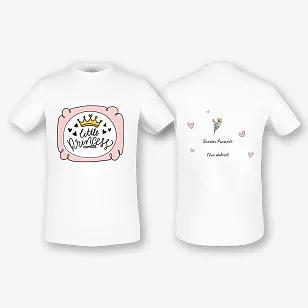 Individualizuotų marškinėlių mano dukrai šablonas