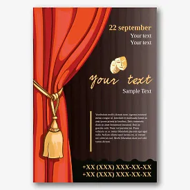 Theatrical poster template