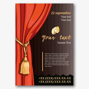 Theatrical poster template