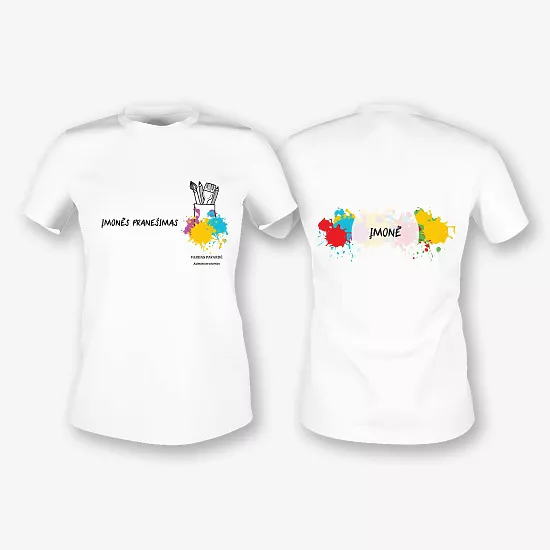 Šablono marškinėlių šablonas meno studijai