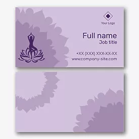 Yoga Instructor Business Card Template