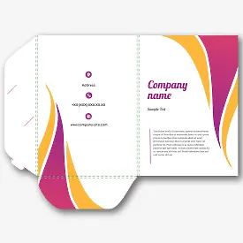 Abstract Paper Folder Template