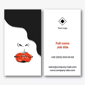 Cosmetologist's business card template