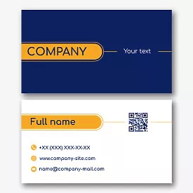Strict corporate business card template
