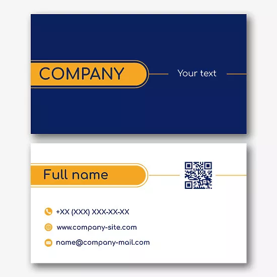 Strict corporate business card template