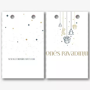 Naujųjų metų popierinio maišelio Šablonas