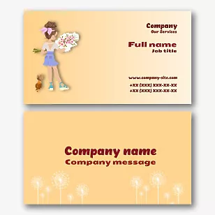 Children's Holidays Agency business card template