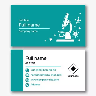 Medical Laboratory business card template