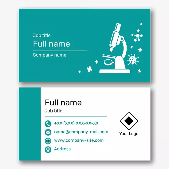 Medical Laboratory business card template