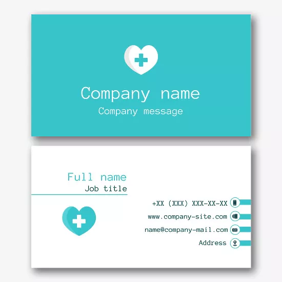 Medical Center business card template