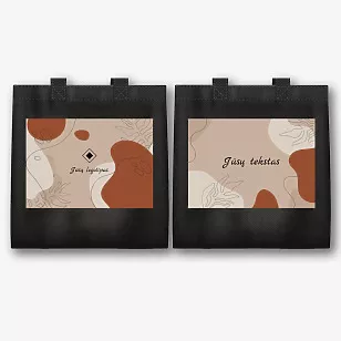 Tekstilinio maišelio šablonas su logotipu