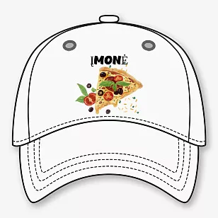 Beisbolo kepuraitės šablonas su nuotrauka