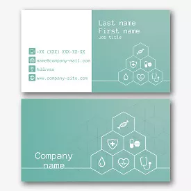 Clinic business card template