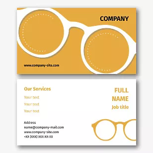 Oculist's business card template 