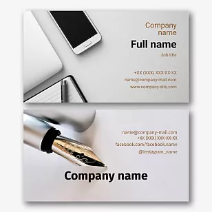 Journalist's business card template