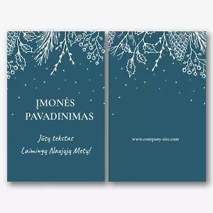 Popierinio maišelio šablonas Naujiesiems metams ir Kalėdoms