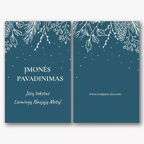 Popierinio maišelio šablonas Naujiesiems metams ir Kalėdoms