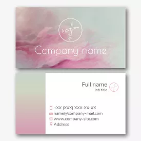 Hairdresser's business card template