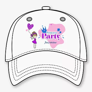 Beisbolo kepuraitės šablonas su nuotrauka