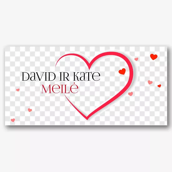 Romantiškas raštas spausdinimui ant puodelių