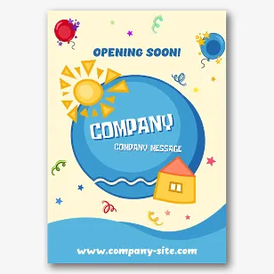 Children's Playroom poster Template