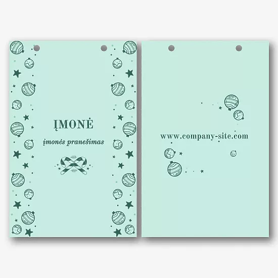 Naujųjų metų Paketo šablonas įmonėms