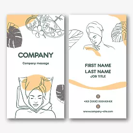 Cosmetologist's business card template