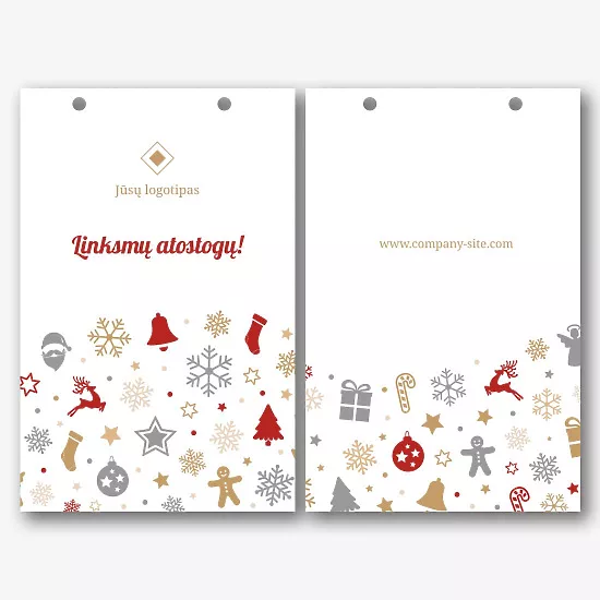 Firminio Paketo šablonas su Naujųjų metų modeliu