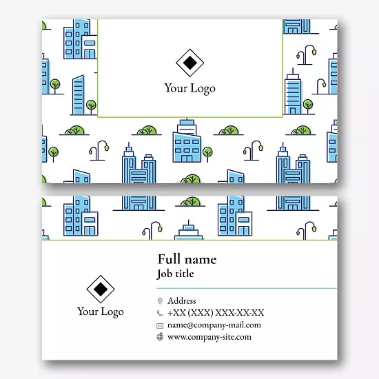 Developer's business card template