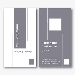 Template for a simple stylish business card