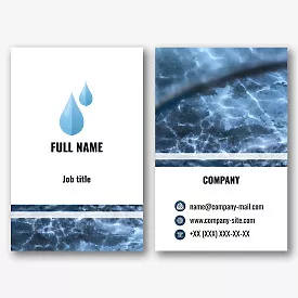 Ecologist's business card template