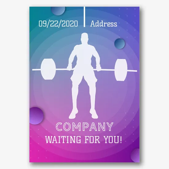 Gym Poster Template