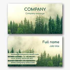 Forester's business card template