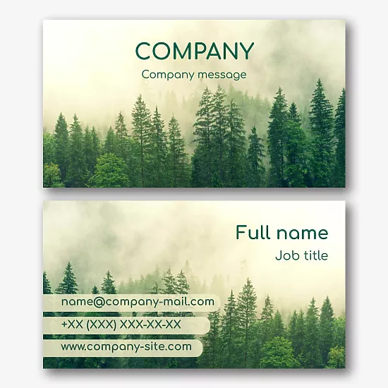 Forester's business card template