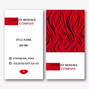 Cosmetologist's business card template