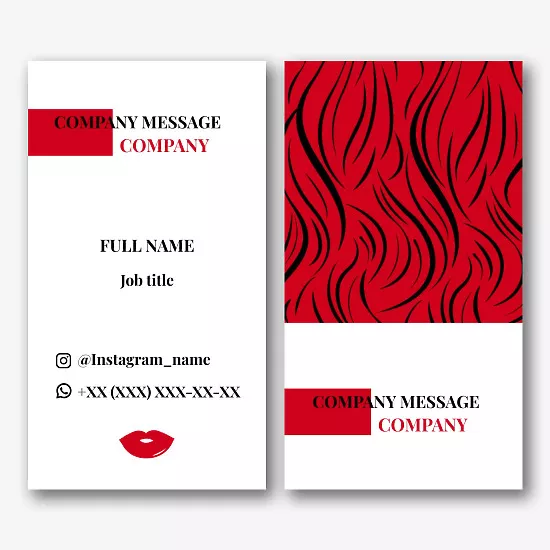 Cosmetologist's business card template