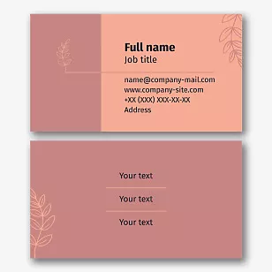 Landscape Designer business card template